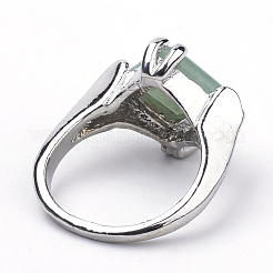 Natural Green Aventurine Rings&nbsp;G-S242-08-B