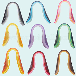 9Sets 9 Styles Gradient Rectangle Quilling Paper Strips&nbsp;DIY-CP0012-32