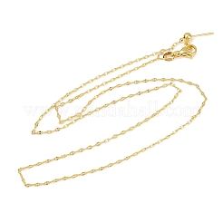 1.5MM Adjustable Slider Brass Dapped Chain Necklaces for Men Women&nbsp;NJEW-L012-10G
