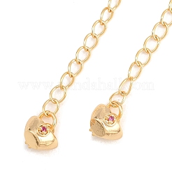 Brass Curb Chain Extender&nbsp;KK-P354-08G