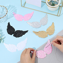 20Pcs 5 Colors Cloth Angel Wings&nbsp;AJEW-GF0012-63