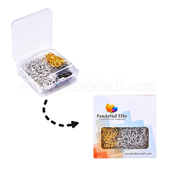 チベット風マンテル  ドーナツ  ミックスカラー  リング：12x1.5mm  穴：1.5mm  バー：8x19x1.5mm  穴：1.5mm  120セット /箱&nbsp;TIBE-PH0004-94