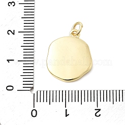 真鍮チャーム  エナメル  丸カン付き  ゴールドカラー  シェル形状  17.5x15x2.5~3.5mm  穴：3.2mm&nbsp;KK-D105-08C-G