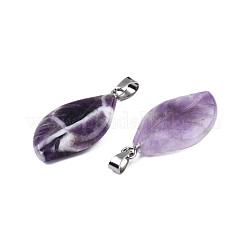 Natural Amethyst Pendants&nbsp;G-S364-076A-02