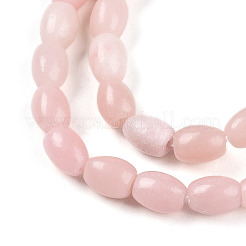 天然石ピンクオパールビーズ連売り  ライス  5~6x4~5mm  穴：0.6mm  約63~67個/連  14.96~15.16インチ（38~38.5cm）&nbsp;G-N346-02A-09