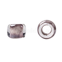 TOHOラウンドシードビーズ  日本製シードビーズ  （ラベンダーライニングクリスタル353)個  15/0  1.5mm  穴：0.7mm  約15000個/50g&nbsp;SEED-XTR15-0353
