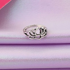 Hollow Out Lotus Flower Alloy Toe Rings&nbsp;FS-WGB7AA3-01