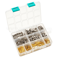 アイアン製ブローチパーツ  バックバーピン  ミックスカラー  14x10.8x3cm&nbsp;IFIN-TA0001-24