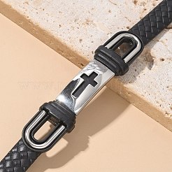 PU Leather Braided Cord Bracelets&nbsp;BJEW-E324-C19
