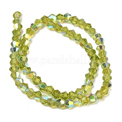 Electroplate Transparent Glass Beads Strands&nbsp;EGLA-K015-18R