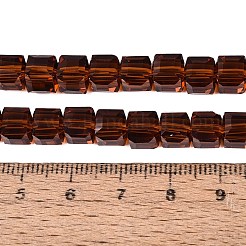 Transparent Glass Beads Strands&nbsp;GLAA-R041-8x8mm-A09