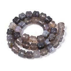 Natural Grey Agate Beads Strands&nbsp;G-N353-06A-07