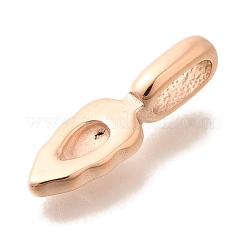 304 Stainless Steel Pendant Cabochon Settings&nbsp;STAS-G350-23RG