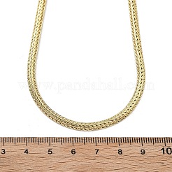 Brass Wheat Chain Necklaces for Women&nbsp;NJEW-U035-06G
