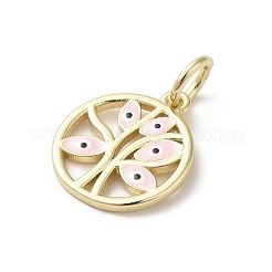 Brass Enamel Charms&nbsp;KK-E092-15G-01