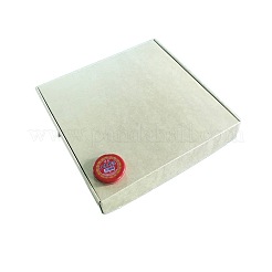 クラフト紙の折りたたみボックス  正方形  厚紙ギフト箱  メーリングボックス  バリーウッド  51x34.5x0.2cm  完成品：21x21x3cm&nbsp;CON-F007-A06