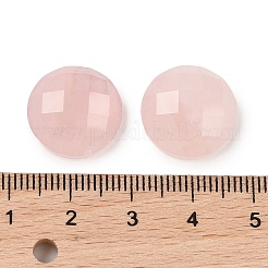 天然石ローズクォーツカボション  半円/ドーム  多面カット  グレードA  16x5.5~6mm&nbsp;G-C146-03L