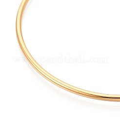 304 Stainless Steel Plain Bangles For Women&nbsp;BJEW-N033-02G