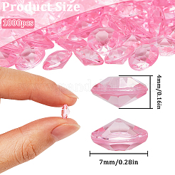 1000Pcs Acrylic Rhinestone Pointed Back Cabochons&nbsp;GACR-SP0001-01B
