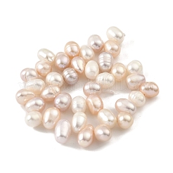 天然養殖淡水パールビーズ連売り  トップ掘削  ライス  ミックスカラー  6~7mm  穴：0.6mm  約35個/連  7.09インチ（18cm）&nbsp;PEAR-A006-28C