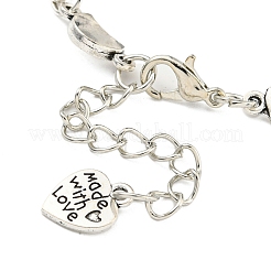 Antique Silver Plated Alloy Link Chain Bracelet Making&nbsp;MAK-K023-02D-AS