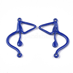 スプレー塗装合金リンクコネクター  ブルー  34x24x2.5mm  穴：1.4mm&nbsp;LS-X-PALLOY-T056-88A