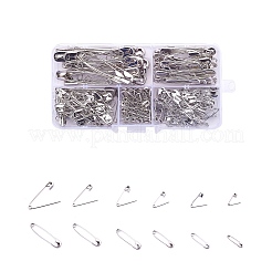 アイアン製安全ピン  プラチナ  22~56x5~11x2~3mm  ピン：0.5~1mm  220個/箱&nbsp;NEED-YW0001-04