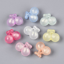 Luminous Frosted Transparent Acrylic Beads&nbsp;TACR-T029-29M