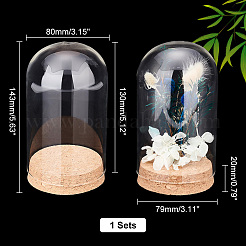 Glass Dome Cover&nbsp;AJEW-PH0004-19C