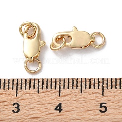 Rack Plating Brass Lobster Claw Clasps&nbsp;X-KK-F090-24LG-01
