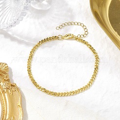 Brass Curb Chain Bracelets for Women Men&nbsp;BJEW-JB10273