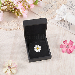 Rectangle PU Leather Slant Back Badge Storage Boxes&nbsp;CON-WH20008-20B