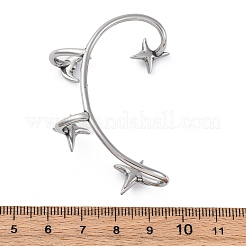 316 Surgical Stainless Steel Cuff Earrings&nbsp;EJEW-E300-26P-01