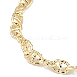 Brass Mariner Link Chain Bracelet Making&nbsp;KK-U020-12G