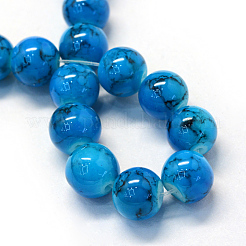 Baking Paint Glass Beads Strands&nbsp;X-DGLA-Q019-8mm-48