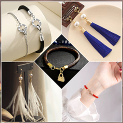 160Pcs 4 Styles Brass Cord Ends&nbsp;KK-PH0011-71