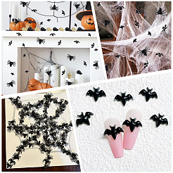 200Pcs 5 Styles Halloween Theme Resin Cabochons&nbsp;AJEW-SP0002-93