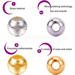 Brass Spacer Beads&nbsp;KK-PH0034-75-WH