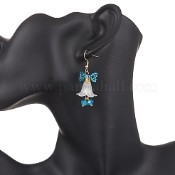 Acrylic Flower Dangle Earrings&nbsp;EJEW-MZ00591-02