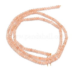 Natural Peach Moonstone Beads Strands&nbsp;G-G106-A35-01