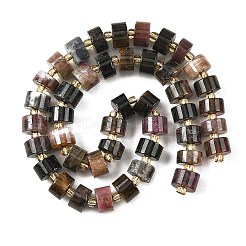 天然のマルチカラートルマリンビーズ連売り  コラム  シードビーズで  9.5~11x5.5~7mm  穴：1mm  約40~47個/連  15.75''（40cm）〜15.94''（40.5cm）&nbsp;G-K245-C12