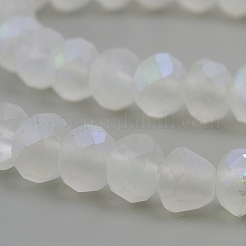 Electroplate Glass Beads Strands&nbsp;X-EGLA-S141-6mm-01E
