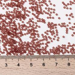 MIYUKIラウンドロカイユビーズ  日本製シードビーズ  （rr372)セミフロストベリー  15/0  1.5mm  穴：0.7mm  約5555PCS /ボトル  10 G /ボトル&nbsp;SEED-JP0010-RR0372