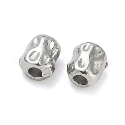 304ステンレススチールビーズ  コラム  ステンレス鋼色  6x4x3.5mm  穴：1.8mm&nbsp;STAS-D204-45P