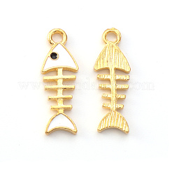 Light Gold Plated Alloy Enamel Pendants&nbsp;ENAM-R136-14A