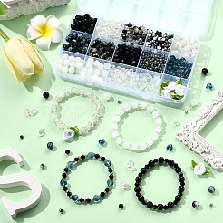 DIY ガラスビーズ ジュエリー作り ファインディングキット  きいろ  12x12x5.5mm  穴：0.5~1mm  16pc&nbsp;DIY-YW0012-04A