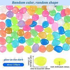 100Pcs Luminous Resin Beads Display Decoration&nbsp;RESI-SP0001-47A