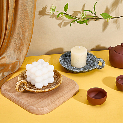 2Pcs 2 Colors Porcelain Candle Holder&nbsp;CAND-PH0001-01