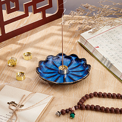 Brass Incense Burner Holder&nbsp;AJEW-GA0010-20A