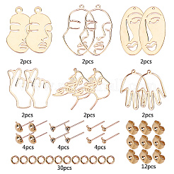 DIY Human Body Theme Earring Making Kits&nbsp;DIY-SC0011-78G